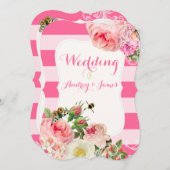 PixDezines Vintage Rose/Erbsen/Primaten Einladung (Vorne/Hinten)