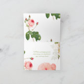 PixDezines Vintage Rose/Redoute/Vielen Dank Dankeskarte (Innenseite)