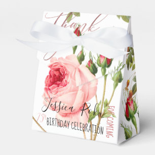 PixDezines Vintage Rosen/Botanische Kunst Geschenkschachtel