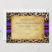 PixDezines Vintage Spitzen+Cheetah-Flecken/lila+sc Einladung (Rückseite)