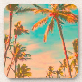 PixDezines Vintager hawaiianischer Strand Getränkeuntersetzer