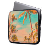 PixDezines Vintager hawaiianischer Strand Laptopschutzhülle (Vorderseite Links)