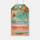PixDezines Vintager Hhawaii/Strand Geschenkanhänger (Rückseite)