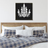 PixDezines Vintager Kronleuchter aus DiY Leinwanddruck (Insitu (Schlafzimmer))