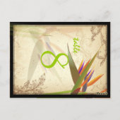 PixDezines Vintager Paradies/Schriftart/Farbe Postkarte (Rückseite)