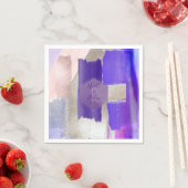PixDezines Violet Lila Farbblock Hochzeit Serviette (Beispiel)