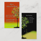 PixDezines Visitenkarten/Landschaftszeichentrimmer Visitenkarte (Vorne/Hinten)