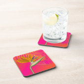 PixDezines-Vogel des Paradieses/DIY-Hintergrundfar Getränkeuntersetzer (Rechte Seite)