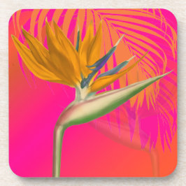 PixDezines-Vogel des Paradieses/DIY-Hintergrundfar Getränkeuntersetzer