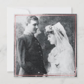 PixDezines Vow Renewal/Imitat Rose Gold/Weißer Mar Einladung (Rückseite)