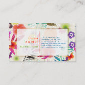 PixDezines Wailea/DIY Hintergrund Visitenkarte (Rückseite)