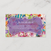 PixDezines wailea/Vintager Hintergrund Visitenkarte (Rückseite)