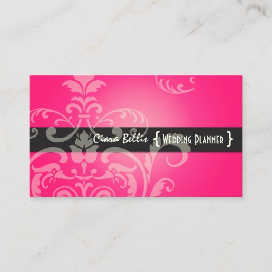 PixDezines Wappen Damask Visitenkarte (Vorderseite)