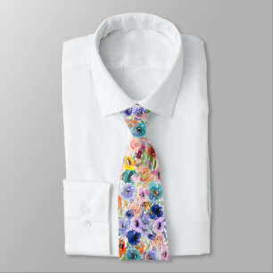 PixDezines Wasserfarbe Petite Sommer Blumen Krawatte