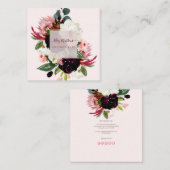 PixDezines Wasserfarbe Rustikales Blut Quadratische Visitenkarte (Vorne/Hinten)