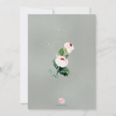 PixDezines Wasserfarben Delikat Bat Mitzvah Einladung (Rückseite)