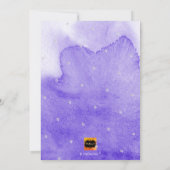 PixDezines Wasserfarben Lavendel Lila Bat Mitzvah Einladung (Rückseite)