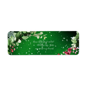 PixDezines Wasserfarben-Weihnachten Winterkranz