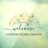 PixDezines Wasserfarbenblush-Rose Hydrangeas Fensteraufkleber (Blatt 3)