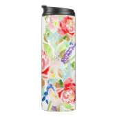 PIXDEZINES WASSERFARBENE CORAL PEONIES THERMOSBECHER (Nach rechts gedreht)