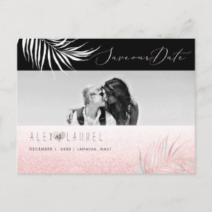 PixDezines Wasserfarbenpinsel, Save the Date Postkarte