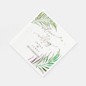 PIXDEZINES WASSERFARBPALMFRONEN SERVIETTE (Ecke)