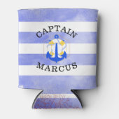 PixDezines-Wasserpfeife+Anker+Rettungsschwimmer Dosenkühler (Vorderseite)