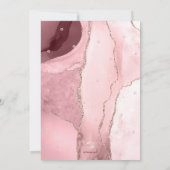 PixDezines Watercolor Agate Burgundy Bat Mitzvah Einladung (Rückseite)