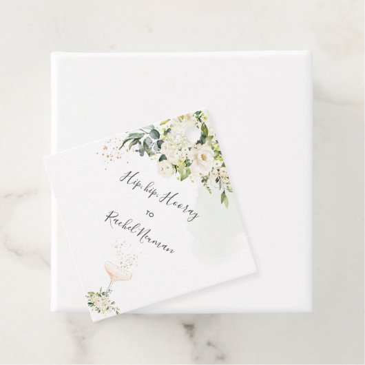 PixDezines Watercolor Alabaster Rose Geschenkanhänger (Beispiel)