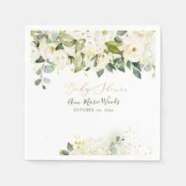 PixDezines Watercolor Alabaster Rose Kinderdusche Serviette