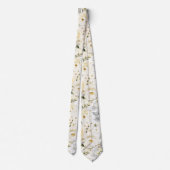 PixDezines Watercolor Alabaster Rose Neck Tie Krawatte (Rückseite)