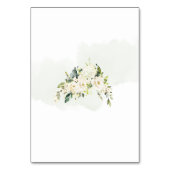 PixDezines Watercolor Alabaster Rose Zent Tischnummer (Rückseite)
