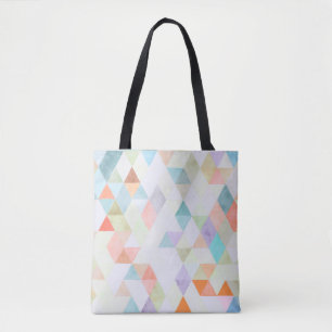 PixDezines Watercolor Baumwoll Zucker Dreiecke Tasche