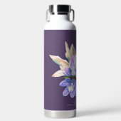 PixDezines Watercolor Blasses Lila Cymbidium Orchi Trinkflasche (Vorderseite)