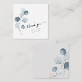 PixDezines Watercolor Blue Gum Eucalyptus Branch Mitteilungskarte (Vorne/Hinten)