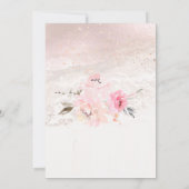 PixDezines Watercolor Blush Peonies Save the Date Einladung (Rückseite)