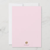 PixDezines Watercolor Dusty Pink Einladung (Rückseite)