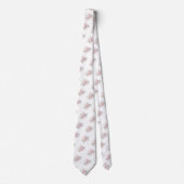 PixDezines Watercolor Dusty Pink Roses Neck Tie Krawatte (Vorderseite)