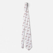 PixDezines Watercolor Dusty Pink Roses Neck Tie Krawatte (Rückseite)