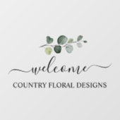 PixDezines Watercolor Eukalyptus Sprig Fensteraufkleber (Blatt)