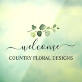 PixDezines Watercolor Eukalyptus Sprig Fensteraufkleber (Blatt 3)