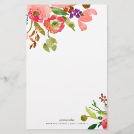 PixDezines Watercolor Floral/DIY Hintergrund Briefpapier