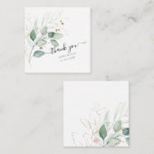 PixDezines Watercolor Grüne Eukalyptus Mitteilungskarte (Vorne/Hinten)