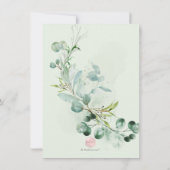 PixDezines Watercolor Grüne Kinderdusche Einladung (Rückseite)