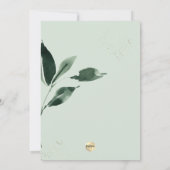 PixDezines Watercolor Grüne Weinroute Einladung (Rückseite)