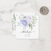 PixDezines Watercolor lilac Lila Rose Vielen Dank Mitteilungskarte (Vorderseite/Rückseite Beispiel)