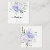 PixDezines Watercolor lilac Lila Rose Vielen Dank Mitteilungskarte (Vorne/Hinten)