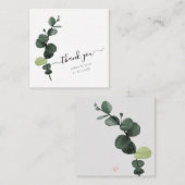 PixDezines Watercolor Lush Green Eukalyptus Mitteilungskarte (Vorne/Hinten)