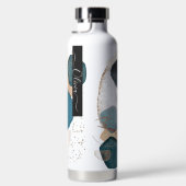 PixDezines Watercolor Moderne Abstrakte Anordnung Trinkflasche (Rechts)