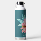 PixDezines Watercolor Orange Cymbidium Orchid Trinkflasche (Vorderseite)